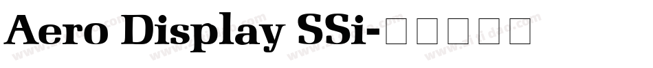 Aero Display SSi字体转换